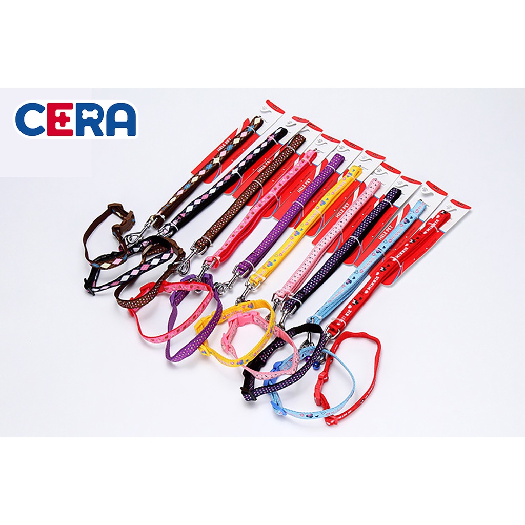 Dây Dắt Chó Mèo Kèm Vòng Cổ - DÂY Dắt 019