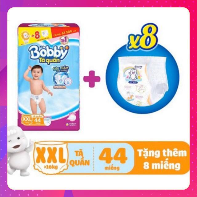 [TẶNG KÈM 8 MIẾNG]Tả bỉm quần Bobby đủ size M60,L54,XL48,XXL44 giá mới