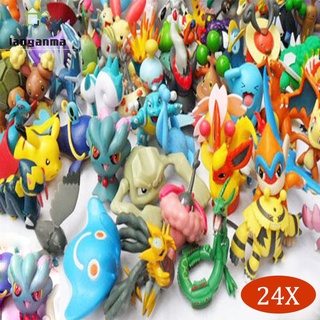 Set 24 Mô Hình Pokemon 2-3cm Dễ Thương