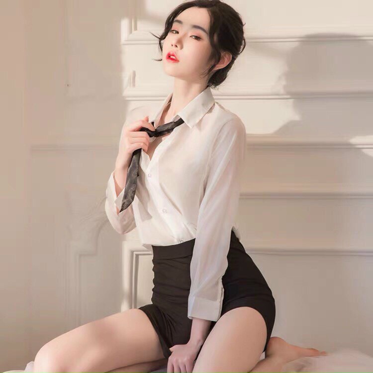 Che tên sp, Tặng chip, Bộ cosplay cô thư ký quyến rũ kèm cavat | BigBuy360 - bigbuy360.vn