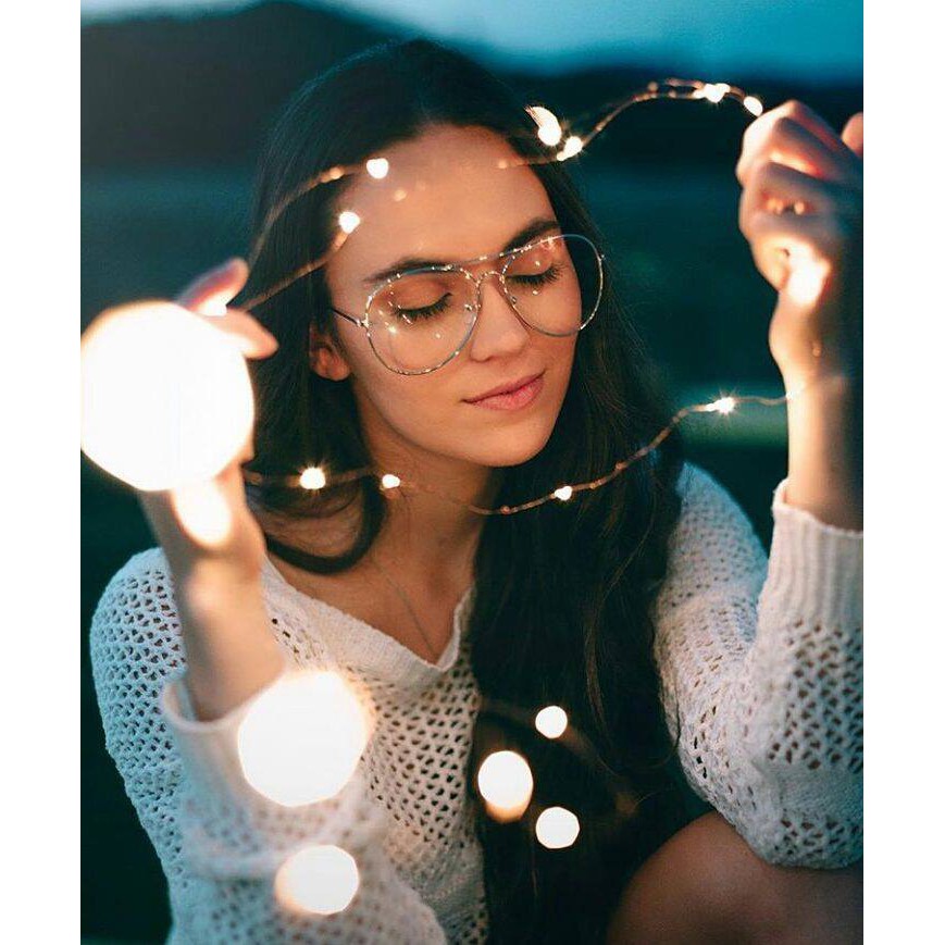 Dây đèn đom đóm 2m- đèn fairy light tình yêu lãng mạn, trang trí bằng pin và usb
