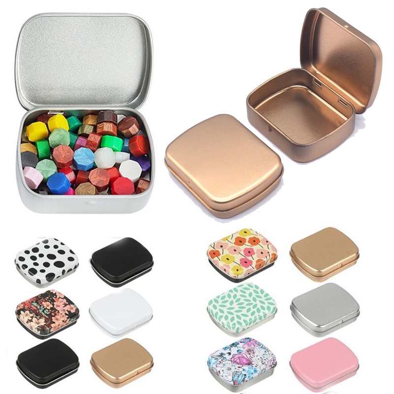 Hộp Đựng Bánh Kẹo / Trang Sức Hình Chữ Nhật Mini Bằng Thiếc Dễ Thương Tiện Dụng Cho Gia Đình / Trường Học