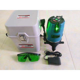 Máy Cân Mực Laser - Máy Cân Bằng Laser 5 Tia Xanh  kèm chân đế.