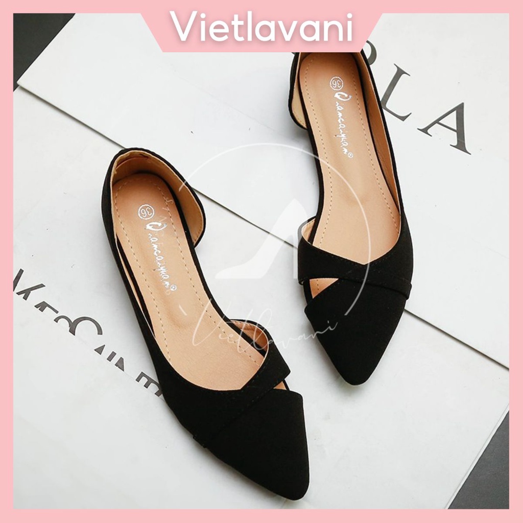 Giày Bệt Nữ Sang Trọng Tinh Tế Màu Nhẹ Chất Mềm Dễ Phối Đồ DA LÌ Mã BBB7