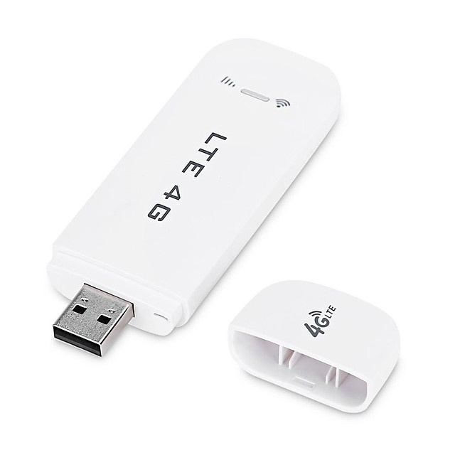 USB Phát Wifi 4G LTE Từ Sim điện thoại - Tích Hợp 3 In 1 (Trắng) - Không hộp bao bì