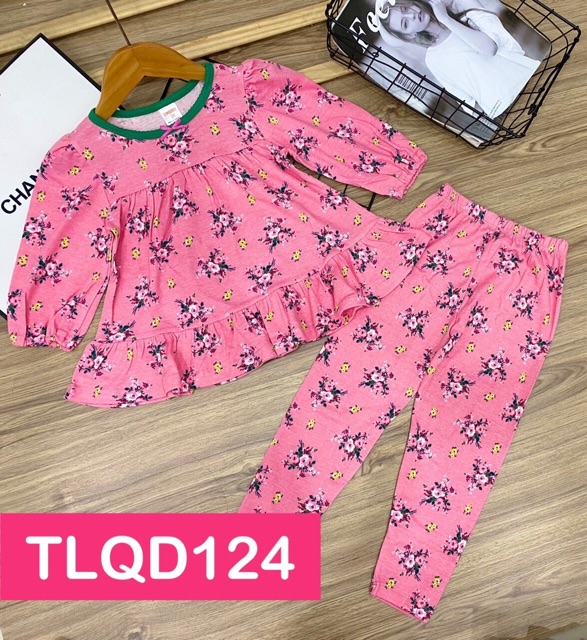 Bộ babydoll tay lửng quần dài thun borip xuất khẩu size đại cho bé gái từ 22 đến 40kg - HOT TREND 2020