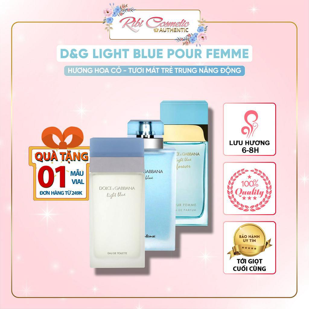 Nước Hoa Nữ Dg Light Blue Edt| Light Blue Intense| Light Blue Forever Pour Femme Ribicosmetics