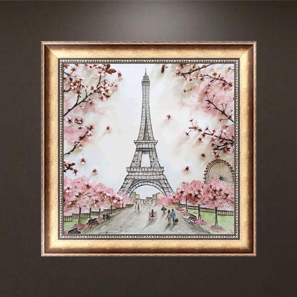 Tranh Thêu Trang Trí Thủ Công 5d Hình Phong Cảnh (Mũi Thêu Hình X)