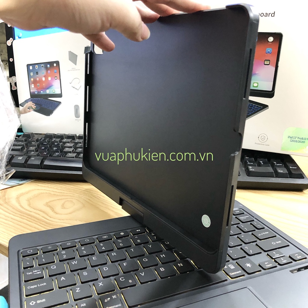 Bao da bàn phím bluetooth WiWu xoay 360 cho iPad Pro 11.0 inch 2018 2020 2021 2022 M1 Air 3 4 5 10.9 10.5 10.2 Gen 7 8 9