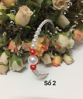 66/- Cài tóc ngọc trai handmade