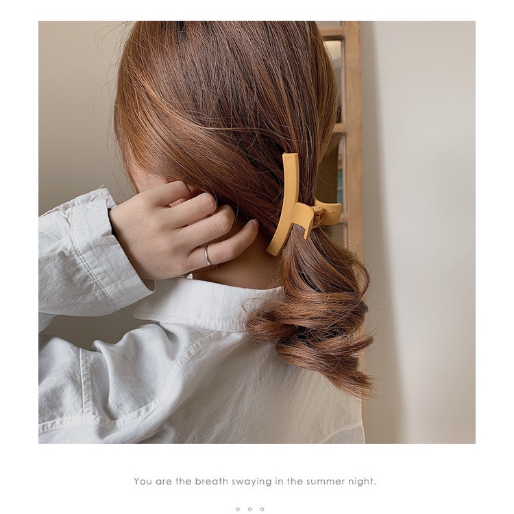 Kẹp Tóc Càng Cua Cỡ Lớn Màu Trơn Thời Trang Cho Nữ