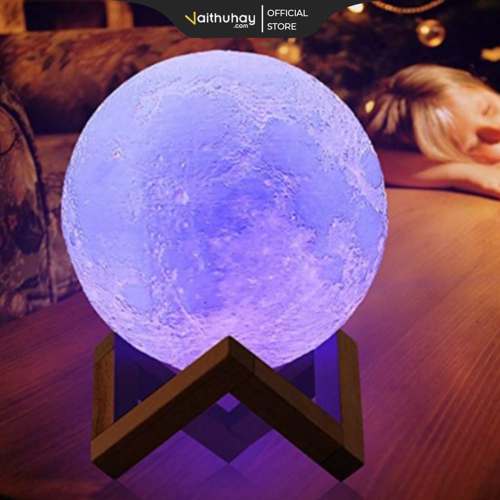 Đèn Starlight 3D Ánh Sáng màu êm dịu, tích hợp 6 màu, thời lượng dùng 4-6h pin Li-po 240mAh - Vaithuhay