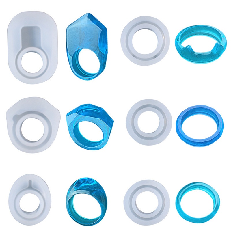 Set 3 Khuôn Silicone Làm Nhẫn Hình Số 8 DIY