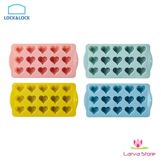 Khay đá, khuôn làm thạch, khuôn Chocolate Silicon Lock&Lock CKT221 hình tim - Larva Store