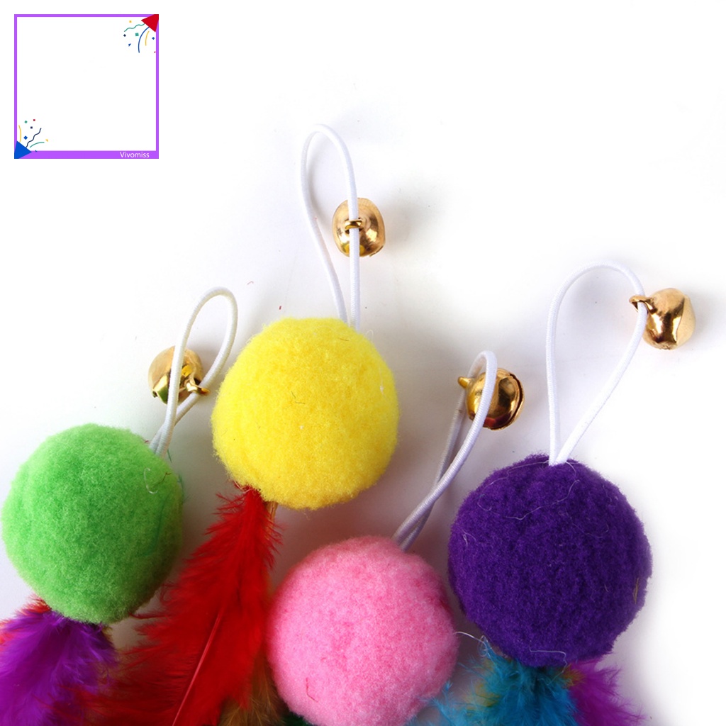 Cần Câu Cá Đồ Chơi Thay Thế Có Lông Vũ Vui Nhộn Cho Mèo Cưng