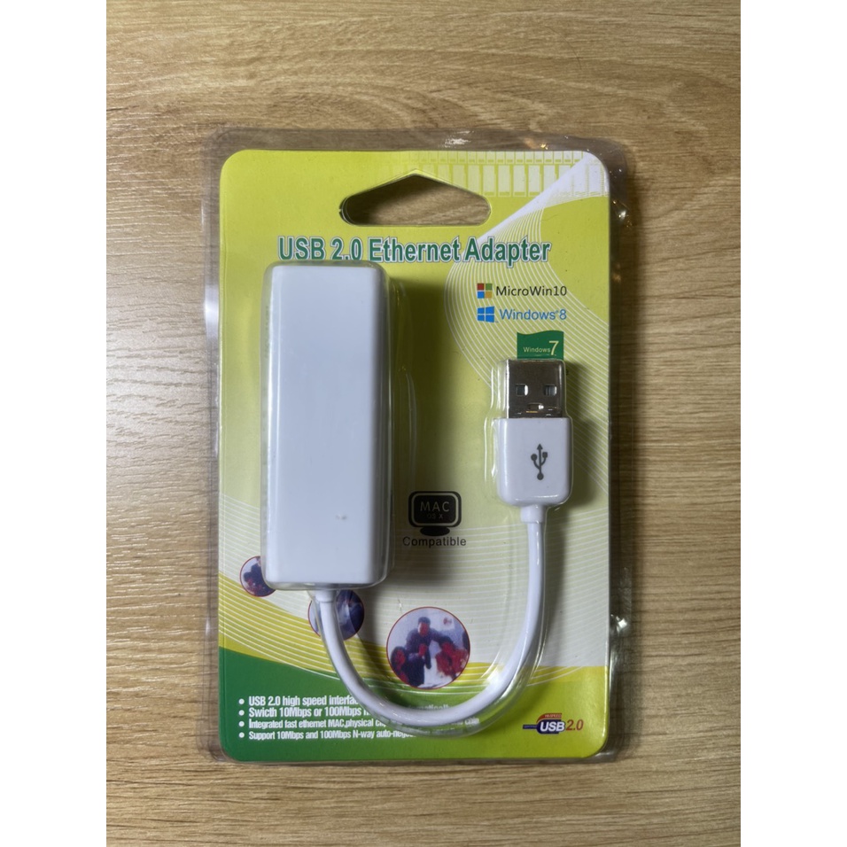 USB Lan 2.0 Ethernet Adapter bộ chuyển đổi từ Lan sang USB 2.0 để truy cập mạng tốc độ 10Mb/ 100Mb
