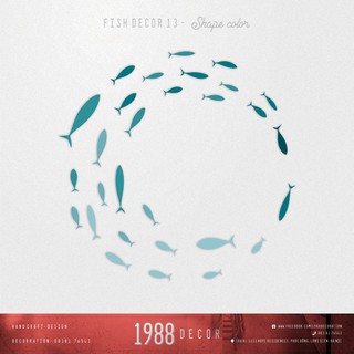 CÁ DECOR 𝐒𝐄𝐓 𝐅𝐈𝐒𝐇 𝐃𝐄𝐂𝐎𝐑 𝟏𝟑 - 𝐒𝐇𝐀𝐏𝐄 𝐂𝐎𝐋𝐎𝐑 - thỏa thích đam mê decor, thoải mái căn chỉnh