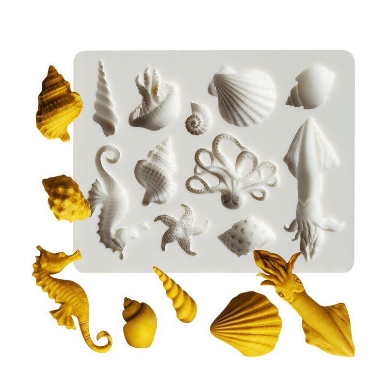 khuôn silicon sinh vật biển