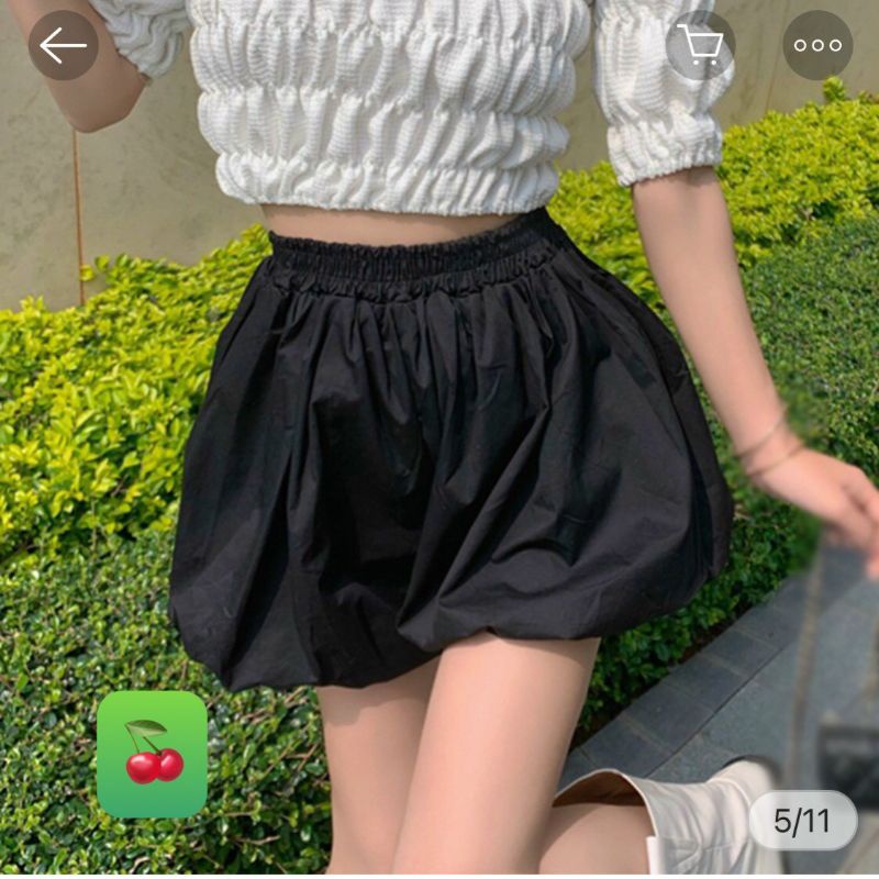 quần short bí lưng co dãn  hot trends siêu xinh(B.C)