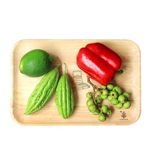 Khay gỗ đựng thức ăn, hoa quả