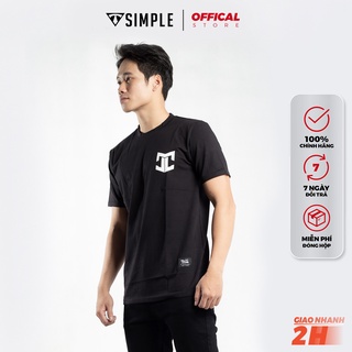 Áo Thun Nam Cổ Tròn TSIMPLE phông trơn tay ngắn vải Cotton cao cấp chống nhăn form rộng Big Logo Basic ACCBL01