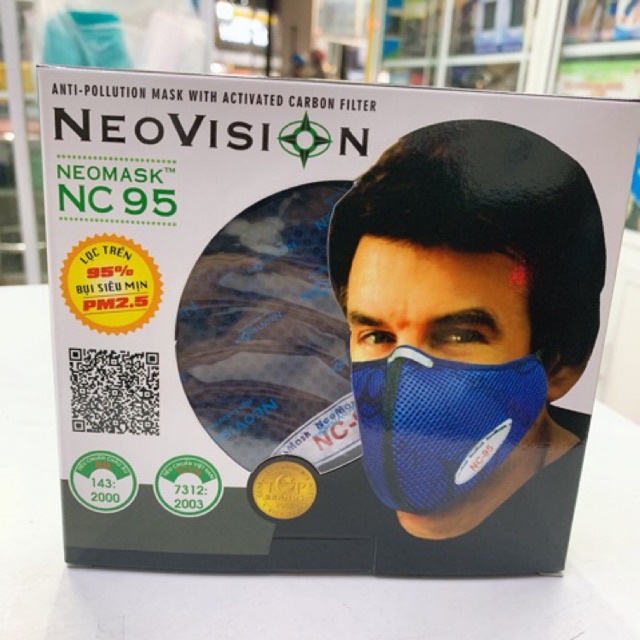 ✅ Khẩu Trang Vải: Neovision NC95 Lọc bụi mịn và Vi khuẩn đến 95% -VT0142