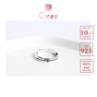 Nhẫn bạc Cver Silver S925, phụ kiện thời trang mang phong cách cổ điển N-D69