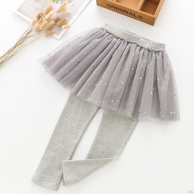 Quần legging bằng cotton kiểu dáng đơn giản tiện dụng dành cho bé gái