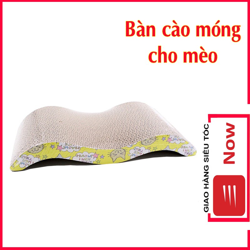 Bàn Cào Móng Mèo Giảm Cơn Cào Xé Đồ Của Boss Tặng Canip Hít Hà Sung Sướng - Bobo Pet Shop Hà Nội