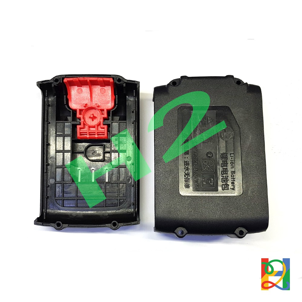 Vỏ mạch pin máy khoan TQ China, vỏ trượt 21V, lắp 10 cell 18650