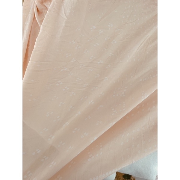 Vải lanh boi màu hồng cam