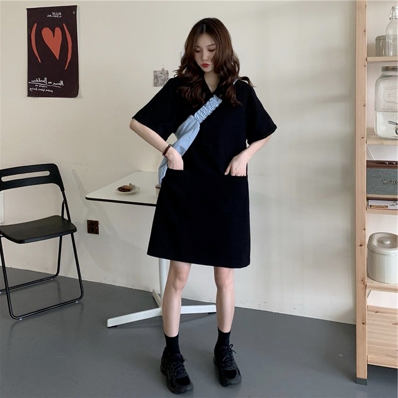 Đầm Thun Polo Dáng Rộng Vải Mỏng Thời Trang Mùa Hè Mới