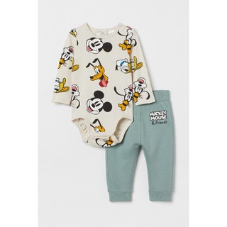 Set bộ bodysuit và quần HM Mickey