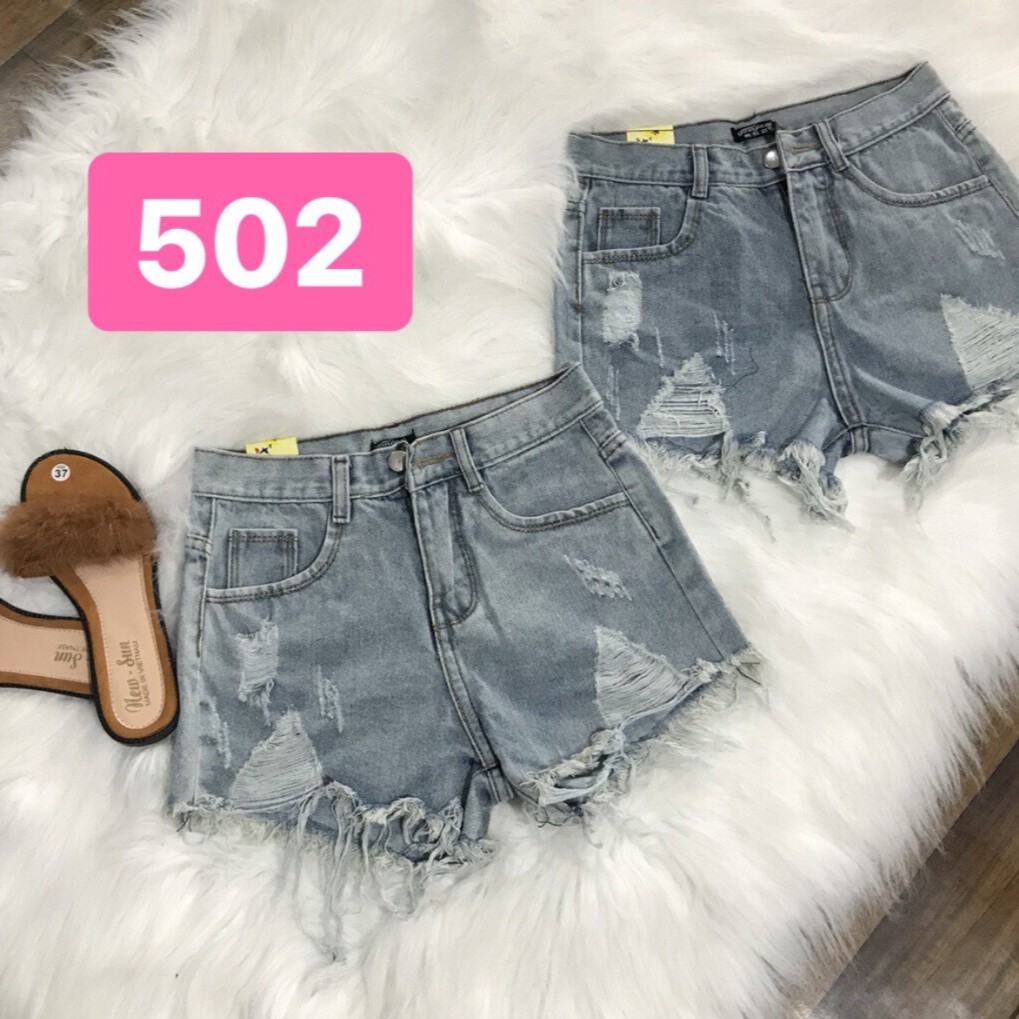 quần short jean nữ KHOÉT HAI BÊN ( HÌNH THẬT ) mẫu mới 502 | BigBuy360 - bigbuy360.vn