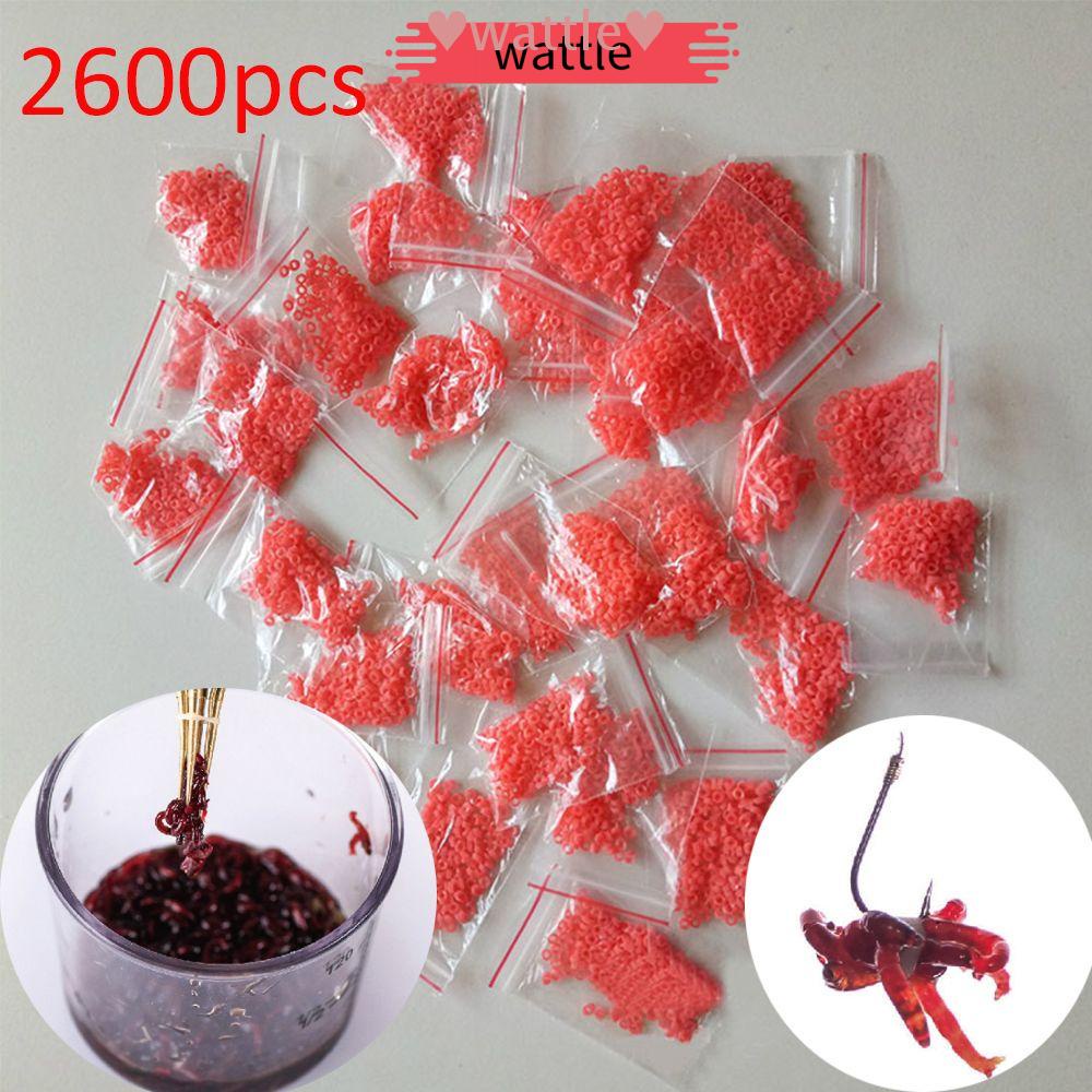 13 Túi 2600 dây cao su màu đỏ dùng để gắn trùn huyết làm mồi câu cá siêu bền