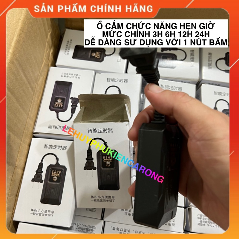 Ổ Cắm Hẹn Giờ Bật Tắt Tự Động Cho Các Thiết Bị Như Đèn UV, Đèn Bể Cá, Máy Bơm Nước