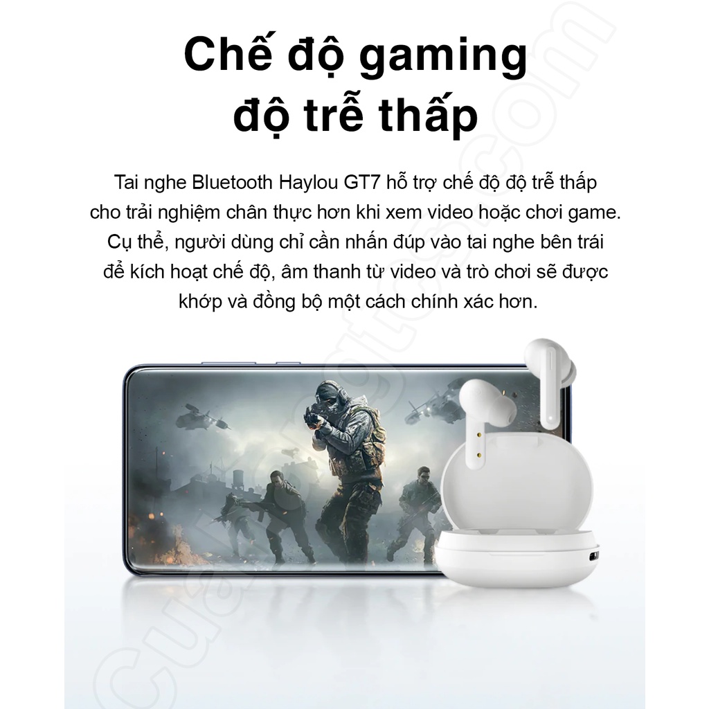 Tai nghe nhét tai Bluetooth True Wireless Haylou GT7