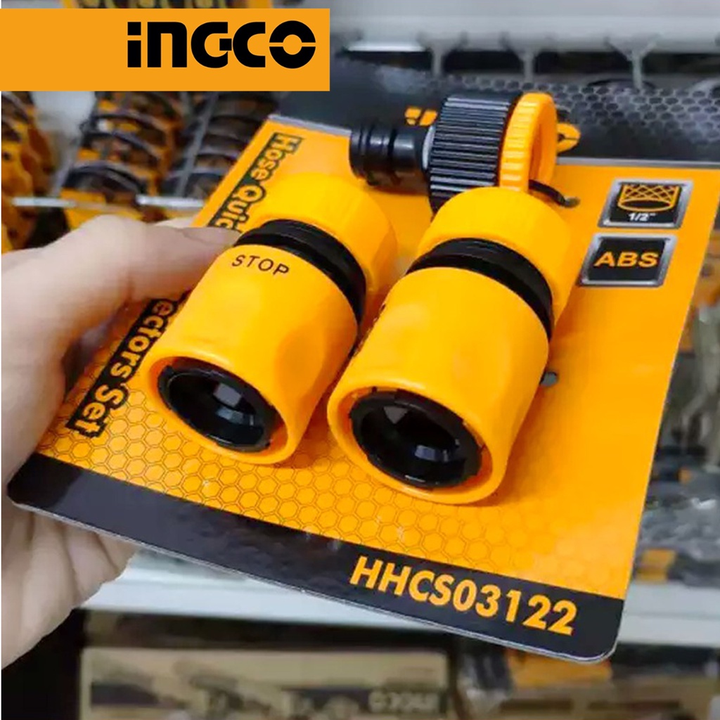 Bộ 3 đầu nối nhanh ống nước, máy xịt rửa INGCO HHCS03122 HÌNH ẢNH THỰC TẾ