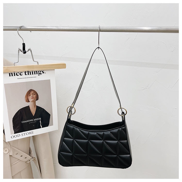 Túi xách đeo vai JASMIN NOIR làm từ da PUP hình vuông thời trang dành cho nữ