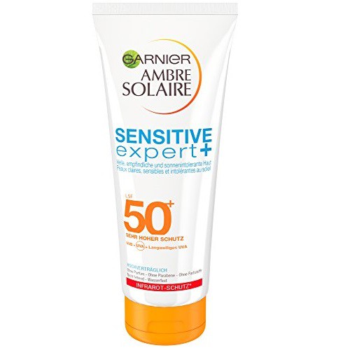 Kem chống nắng Garnier Ambre Solaire Sensitive Expert SPF 50+ (chống nước) 200ml