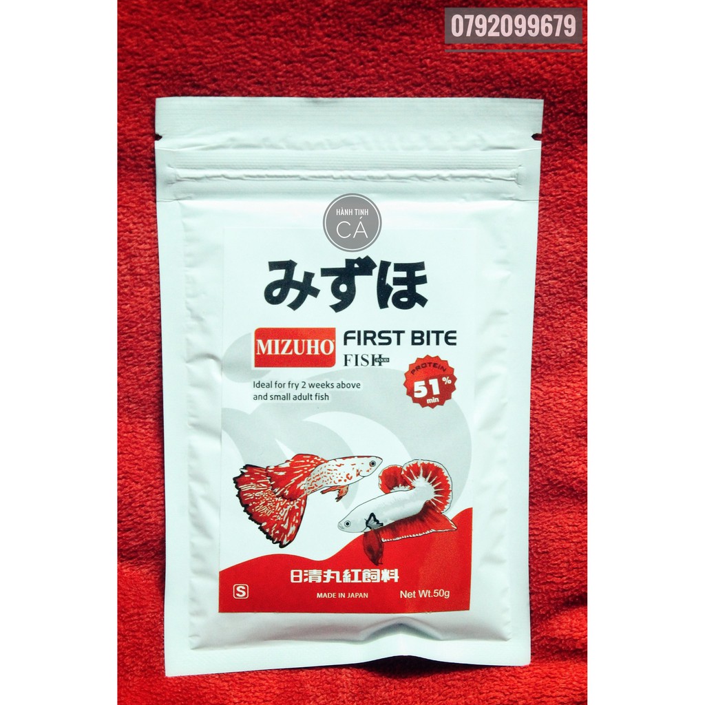 Cám Nhật MIZUHO FIRST BITE, thức ăn SIÊU ĐẠM cho Guppy/Betta/Cá Mún nhỏ - KHÔNG GÂY ĐỤC NƯỚC