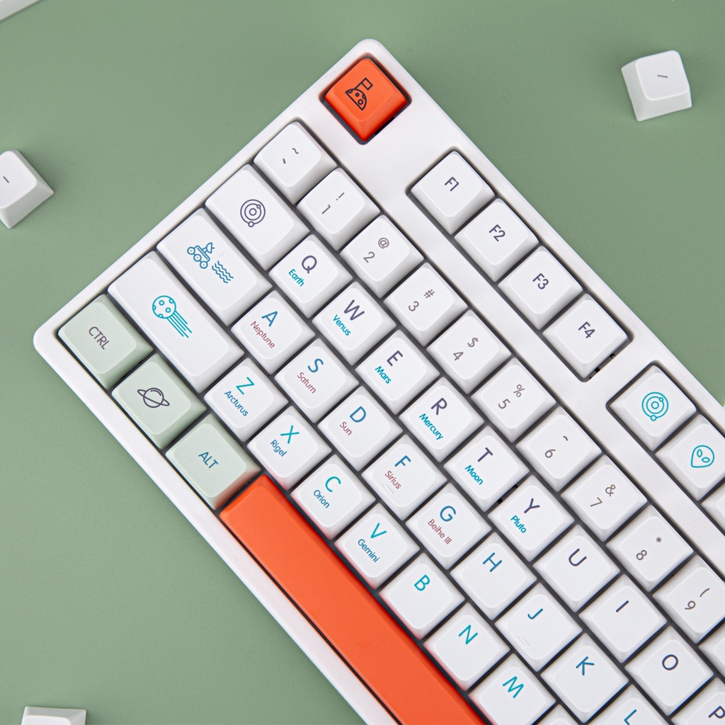 Keycap PBT MDA Cấu hình 125 Phím Nhuộm Thăng hoa Bố cục ANSI Keycap cho bàn phím cơ Công tắc Gateron Kailh Cherry MX