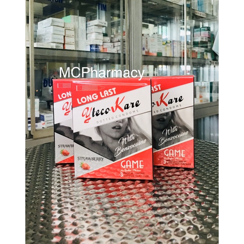 Bao cao su Long last yteco kare_BCS gai,kéo dài, hương dâu
