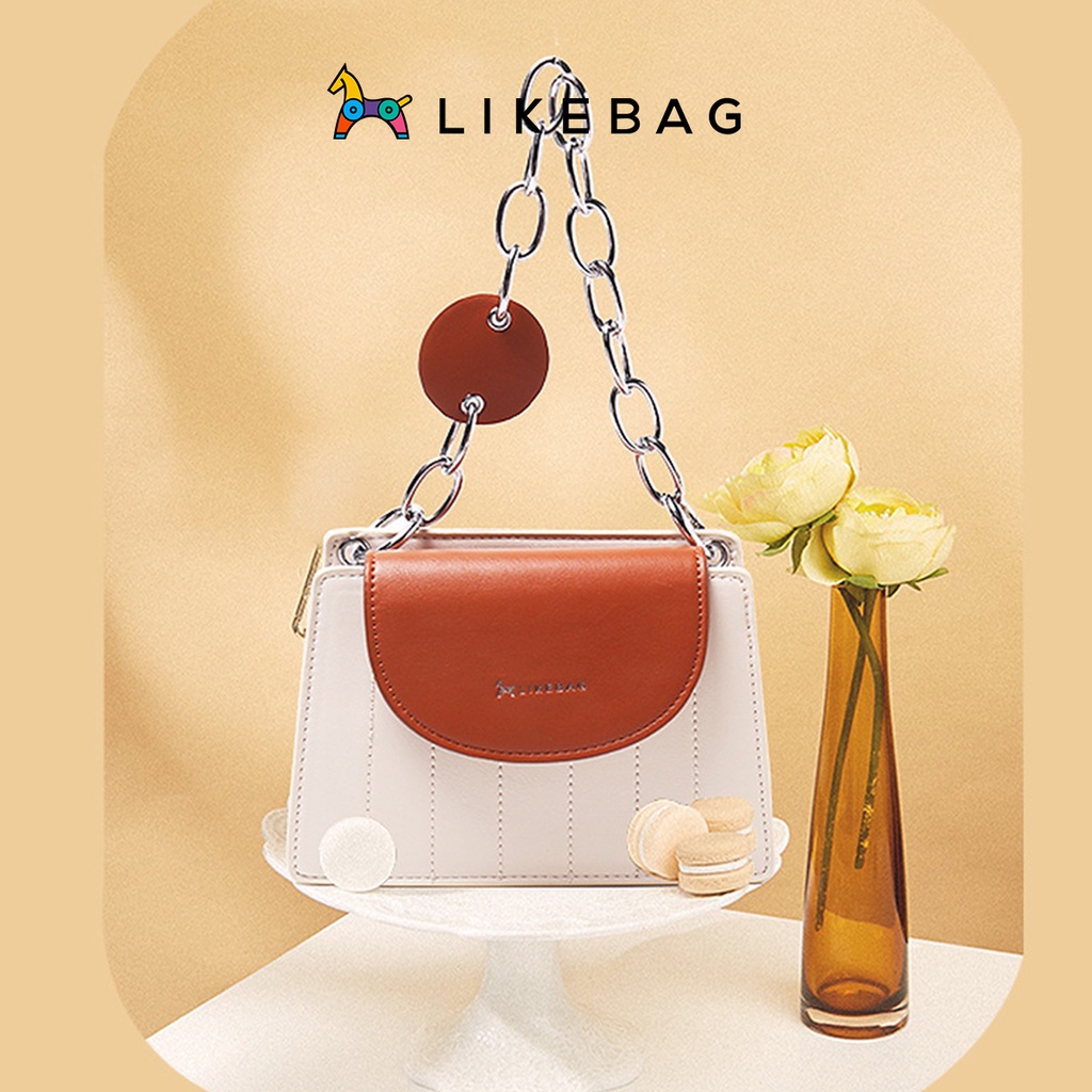 Túi đeo chéo nữ, đeo vai LIKEBAG dây quai da thời trang cao cấp 216XK9729 - LIBAGI