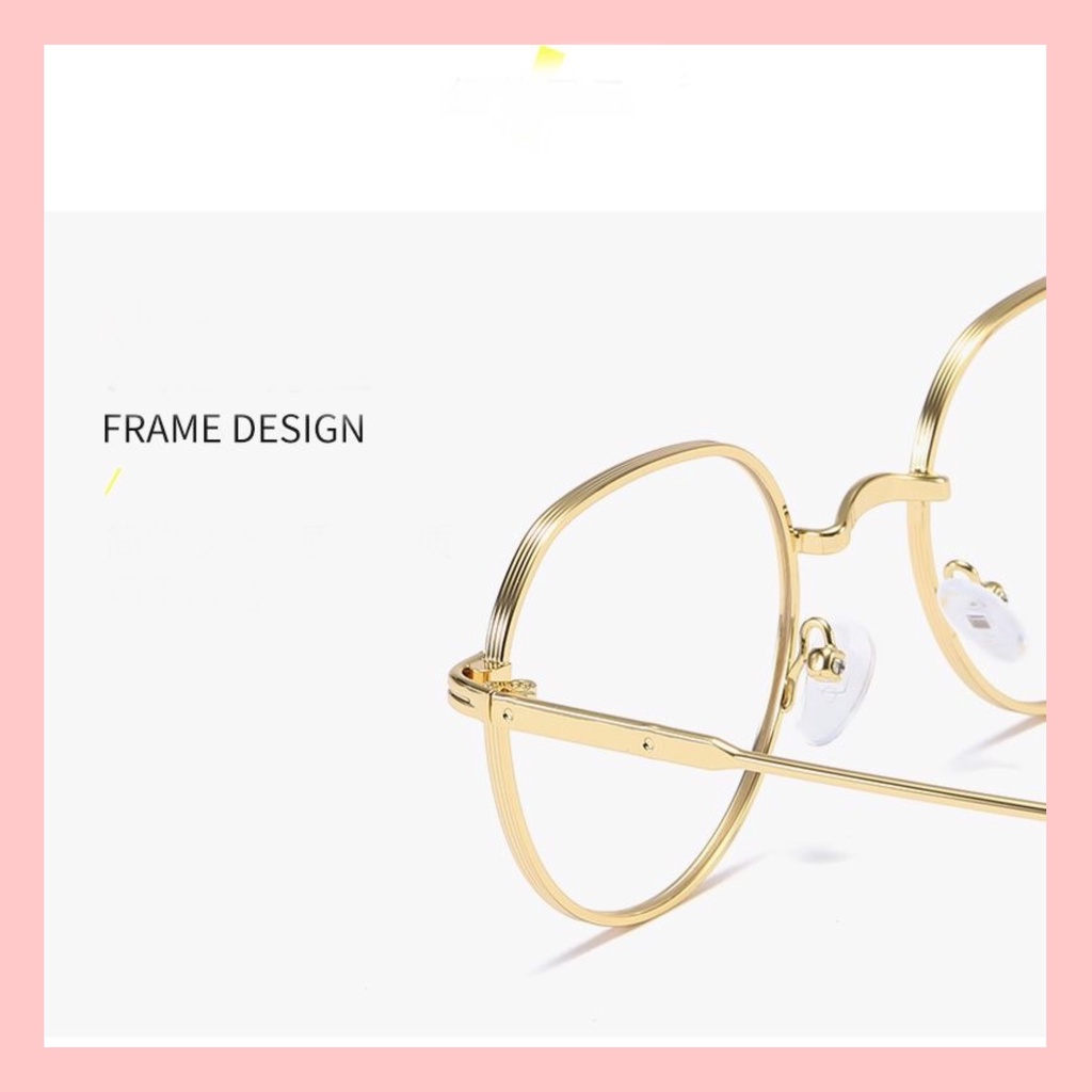 [Mới] Kính Mắt Giả Cận Gọng Tròn Chống Ánh Sáng Xanh hottrend Jennie BlackPink Phong Cách Hàn Quốc 2022.