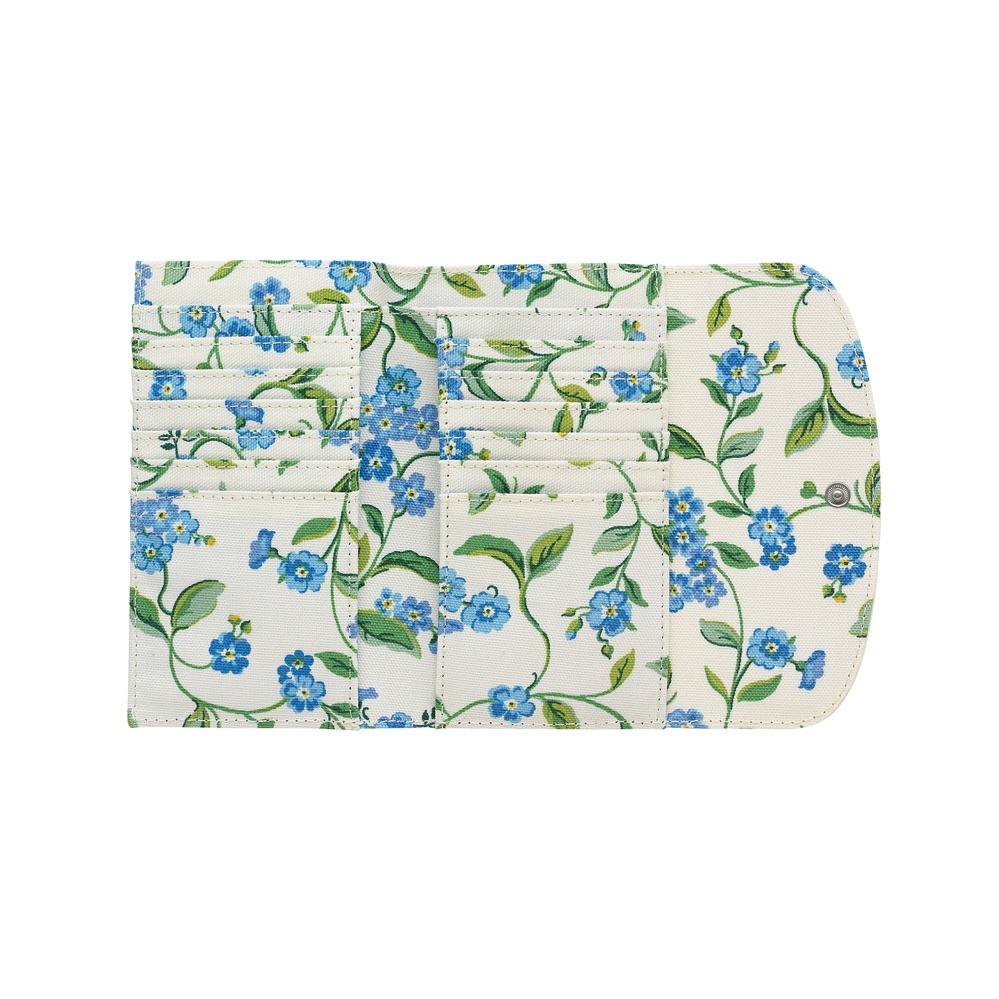 Cath Kidston - Ví cầm tay Foldover Wallet Forget Me Not - 1009897 - Cream