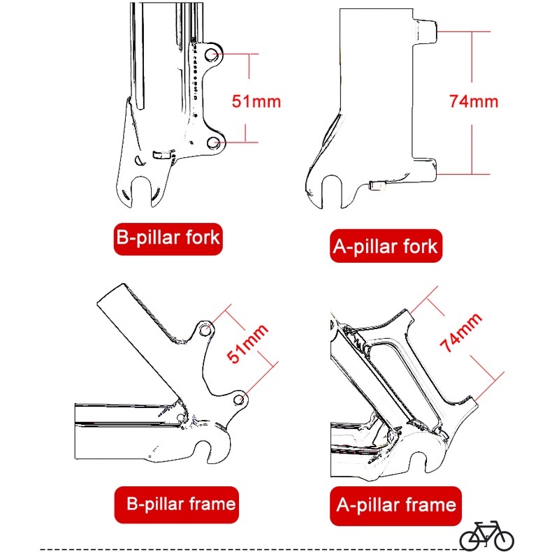 MEROCA Xe Đạp Leo Núi Đĩa Phanh Đĩa PM/Là Adapter 160/180/203Mm Là/PM Hợp Kim Nhôm Caliper Adapter Xe Đạp Phụ Kiện Adapter