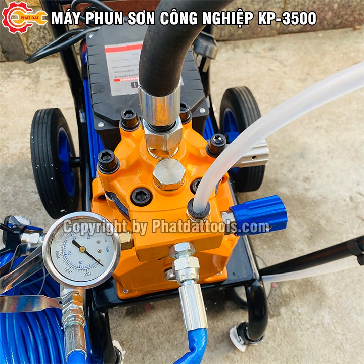 Máy Phun Sơn Công Nghiệp KP-3500-Công Suất 3500W-Đầy Đủ Phụ Kiện-Bảo Hành 12 Tháng