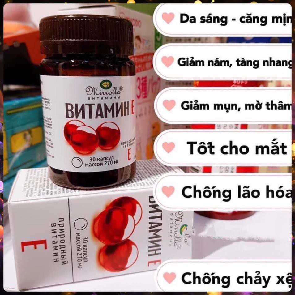 [SÁNG DA-MỜ NÁM] VITAMIN E ĐỎ NGA 400MG SANOFI - CHUẨN AUTH- TỐT GẤP 5 LẦN VITAMIN E THƯỜNG | BigBuy360 - bigbuy360.vn
