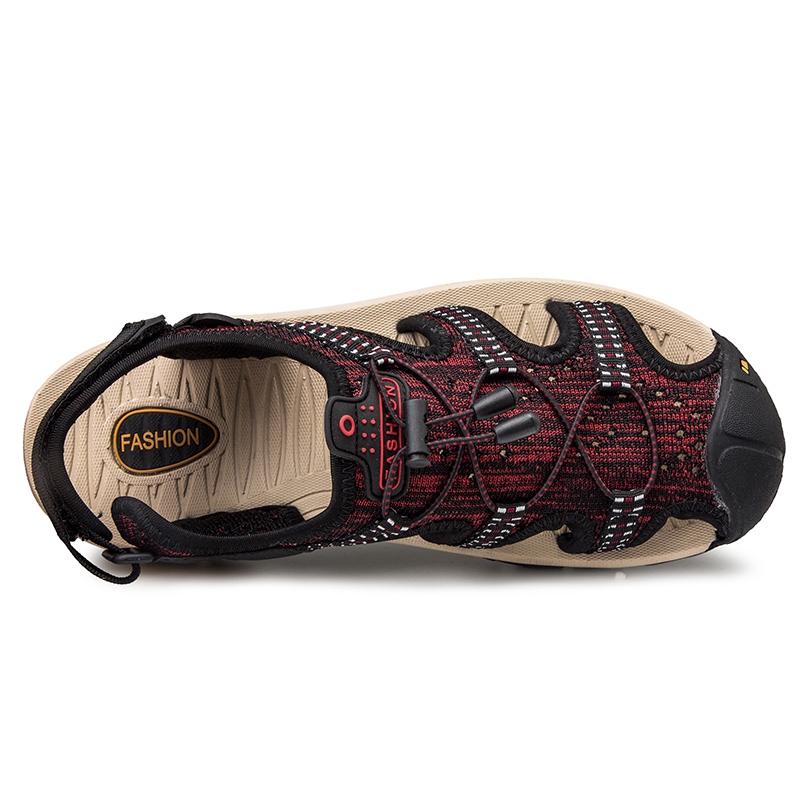 Giày sandal bằng da phong cách năng động trẻ trung dành cho nam